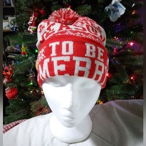National Lampoon Christmas Vacation Tis the Season knit winter beanie hat w/ Pom